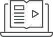 Image of a laptop opening a report